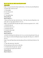 Trắc nghiệm lịch sử lớp 9 có đáp án bài  (14)