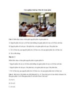 Trắc nghiệm sinh học lớp 9 có đáp án bài  (9)