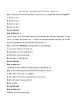 Trắc nghiệm sinh học lớp 9 có đáp án bài  (21)