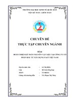 Hoàn thiện kế toán nguyên vật liệu tại công ty cổ phần đầu tư xây dựng fast việt nam