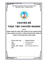 Hoàn thiện kế toán tiền lương và các khoản trích theo lương tại công ty tnhh hỗ trợ phát triển kỹ thuật và chuyển giao công nghệ