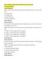 Trắc nghiệm lịch sử lớp 12 có đáp án bài  (11)