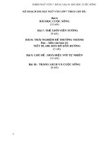 CHUYÊN ĐỀ  NGỮ VĂN 7: BÀI 6,7,8,9,10  BÀI HỌC CUỘC SỐNG BỘ KNTT