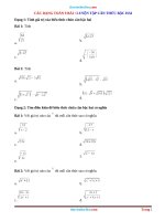 Thuvienhoclieu com cac dang toan 9 bai luyen tap can thuc bac hai