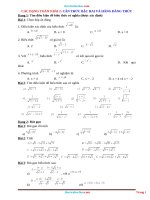 Thuvienhoclieu com cac dang toan 9 bai 2 can thuc bac hai va hang dang thuc