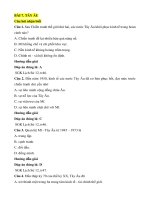 Trắc nghiệm lịch sử lớp 12 có đáp án bài  (6)