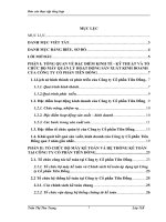 Hạch toán kế toán tại công ty cổ phần tiên đồng