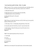 Trắc nghiệm ngữ văn lớp 12 có đáp án bài  (17)