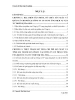 Hoàn thiện kế toán chi phí sản xuất và tính giá thành sản phẩm xây lắp tại công ty cổ phần cung ứng dịch vụ vật tư thiết bị tòa nhà