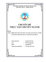 Hoàn thiện kế toán nguyên vật liệu tại công ty tnhh xây dựng thương mại và nội thất đại phát