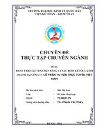 Hoàn thiện kế toán bán hàng và xác định kết quả kinh doanh tại công ty cổ phần tư vấn trực tuyến việt nam