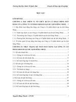 Hoàn thiện kế toán bán hàng tại công ty cổ phần khách sạn du lịch sông nhuệ