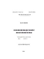 Luận án tiến sĩ: Cải cách hành chính trong quản lý nhà nước về khoa học và công nghệ ở Bộ Công an