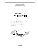 Giáo án lý thuyết Cạo mủ cao su