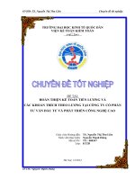 Hoàn thiện kế toán tiền lương và các khoản trích theo lương tại công ty cổ phần tư vấn đầu tư và phát triển công nghệ cao