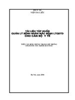 Tài liệu tập huấn quản lý bệnh nhân mắc bệnh lây truyền qua đường tình dục (STI) cho cán bộ y tế