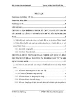 Hoàn thiện công tác kế toán chi phí sản xuất và tính giá thành sản phẩm xây lắp tại công ty cổ phần đầu tư và xây dựng thành nam