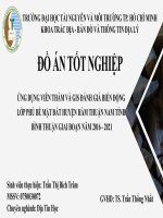 Ứng dụng viễn thám và gis đánh giá biến động lớp phủ bề mặt đất huyện hàm thuận nam tỉnh bình thuận giai đoạn năm 2016   2021