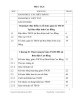 Hoàn thiện kế toán tài sản cố định hữu hình tại bưu điện tỉnh cao bằng
