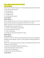 Trắc nghiệm lịch sử lớp 12 có đáp án bài  (13)