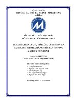 Đề tài nghiên cứu sự hài lòng của sinh viên tại tp hcm khi mua hàng trên sàn thương mại điện tử shopee