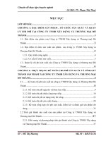 Kế toán chi phí sản xuất và tính giá thành sản phẩm xây lắp tại công ty tnhh xây dựng và thương mại đô thành