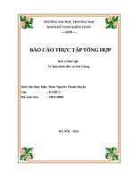 Báo cáo thực tập kế toán tại Uỷ ban nhân dân xã Sơn Giang