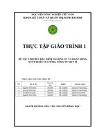 TÌM HIỂU ĐẶC ĐIỂM NGUỒN LỰC VÀ HOẠT ĐỘNG XUẤT KHẨU CỦA TỔNG CÔNG TY MAY 10