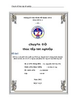 Kế toán chi phí sản xuất và tính giá thành hoạt động kinh doanh dịch vụ khách sạn tại công ty cổ phần thương mại du lịch hà nội