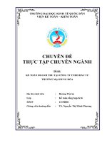 Kế toán doanh thu tại công ty tnhh đầu tư thương mại dung hòa