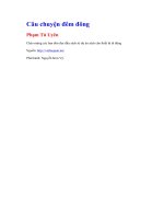 Câu chuyện đêm đông   phạm tú uyên