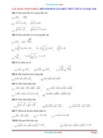 Thuvienhoclieu com cac dang toan 9 bai 6 bien doi don gian bieu thuc chua can bac hai