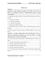 Hoàn thiện kế toán chi phí sản xuất và tính giá thành sản phẩm xây lắp tại công ty tnhh thương mại và dịch vụ ba đình