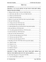 Hoàn thiện kế toán tscđ hữu hình tại trung tâm thông báo tin tức hàng không – chi nhánh tổng công ty quản lý bay việt nam   công ty tnhh