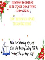 Trình bày biện pháp gvcn   thái vy