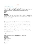 Trắc nghiệm ngữ văn lớp 12 có đáp án bài  (12)