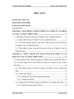 Hoàn thiện kế toán tscđ tại công ty cổ phần tu tạo và phát triển nhà