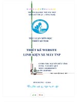 Tiểu luận môn học thiết kế web thiết kế website linh kiện xe máy tnp