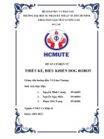 Đồ án cơ điện tử thiết kế, điều khiển dog robot