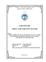 Hoàn thiện kế toán chi phí sản xuất và tính giá thành sản phẩm tại công ty cổ phần xây dựng an toàn hà nội