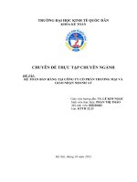 Kế toán bán hàng tại công ty cổ phần thương mại và giao nhận nhanh at