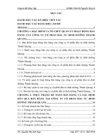 Hoàn thiện kế toán bán hàng và xác định kết quả bán hàng tại công ty cổ phần đầu tư dinh dưỡng thành quang