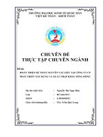 Hoàn thiện kế toán nguyên vật liệu tại công ty cp phát triển xây dựng và xuất nhập khẩu sông hồng