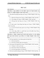 Hoàn thiện kế toán bán hàng và xác định kết quả bán hàng tại công ty tnhh tmdv xnk toàn mai