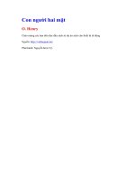 Con người hai mặt   o  henry