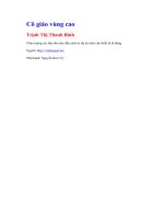 Cô giáo vùng cao   trịnh thị thanh bình