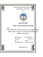 Hoàn thiện kế toán tiền lương và các khoản trích theo lương tại công ty cổ phần công trình giao thông 1 thanh hóa