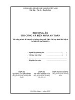 Phương án thi công và biện pháp an toàn tba cục thuế hn