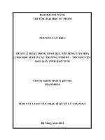 Quản lý hoạt động giáo dục nếp sống văn hóa cho học sinh ở các trường phổ thông dân tộc bán trú   trung học cơ sở huyện kon rẫy tỉnh kon tum 1