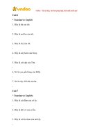 Bai tap on tap hoc ki 2 lop 3 mon tieng anh chuong trinh family and friends